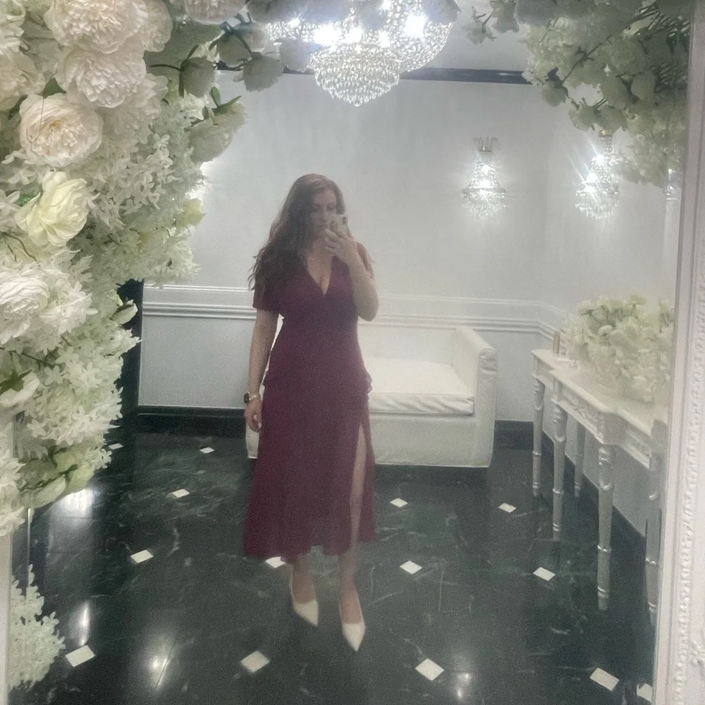 Lulu's Ruffled Midi Dress - Picture 15 of 15